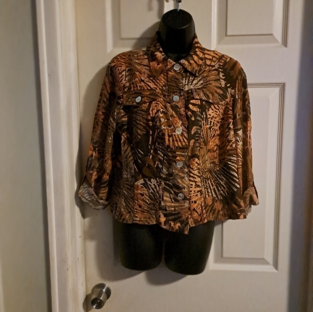 Ruby rd button up blouse size 14P 5/$25